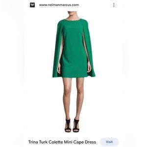 Trina Turk mini cape dress